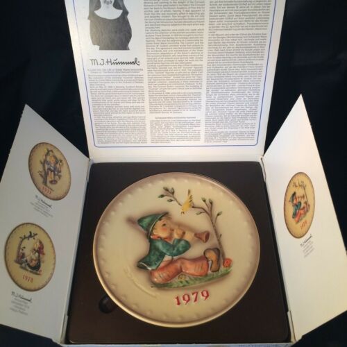 M.J. Hummel Annual Plate 1979 Collector Plate Limited Edition Hand Painted