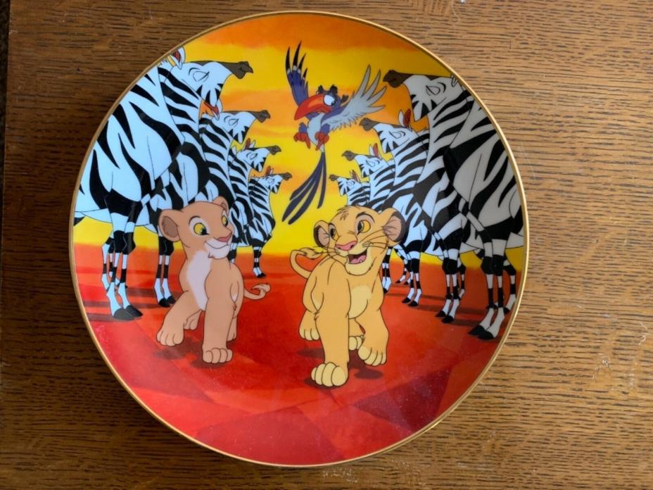 The Lion King “I’m Gonna Be King” collector Plate The Bradford Exchange