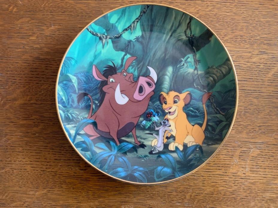 The Lion King “A Crunchy Feast” collector Plate The Bradford Exchange