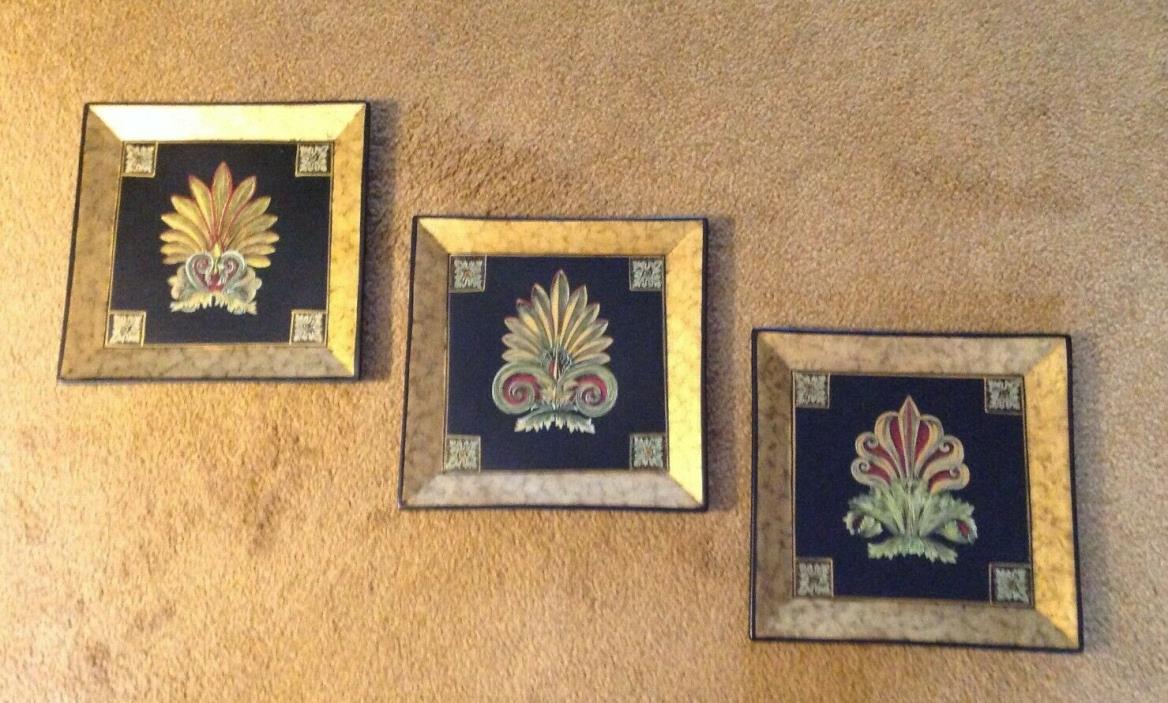 Set of 3 Square Decorative Plates by CNI Design