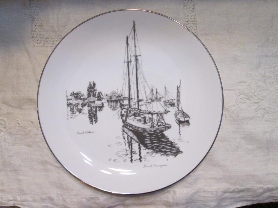 Gorham Sterling 'Quiet Waters' Plate by Lionel Barrymore Germany Bavaria