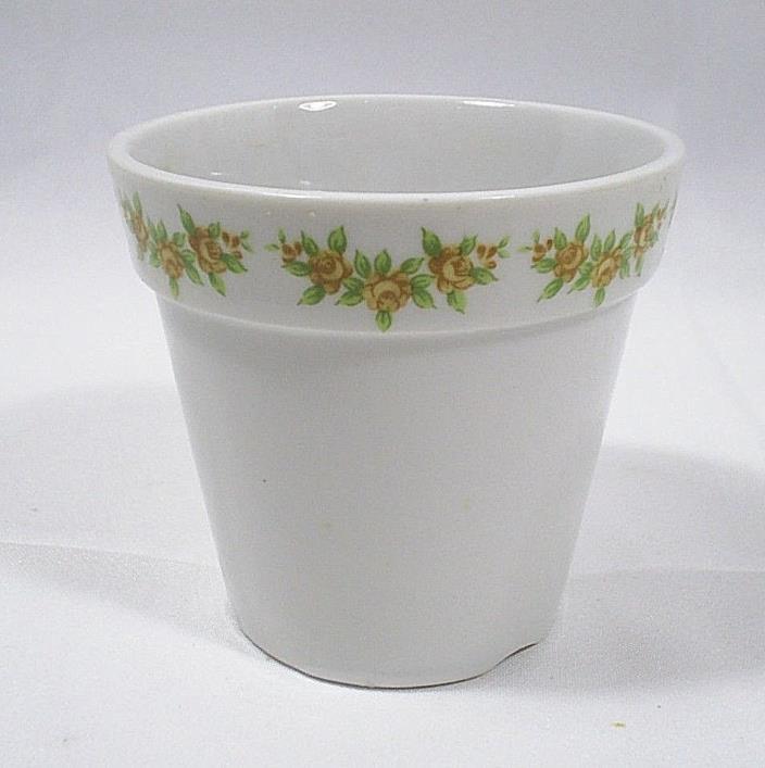 Porcelain Planter Vase Andrea By Sadek Floral Edge