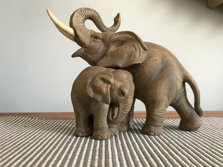 Andrea by Sadek Elephant Mama Baby Calf Figurine #7870