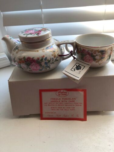 Tea For One Andrea By Sadek Fragile Porcelain Handle With Care Made In Japan