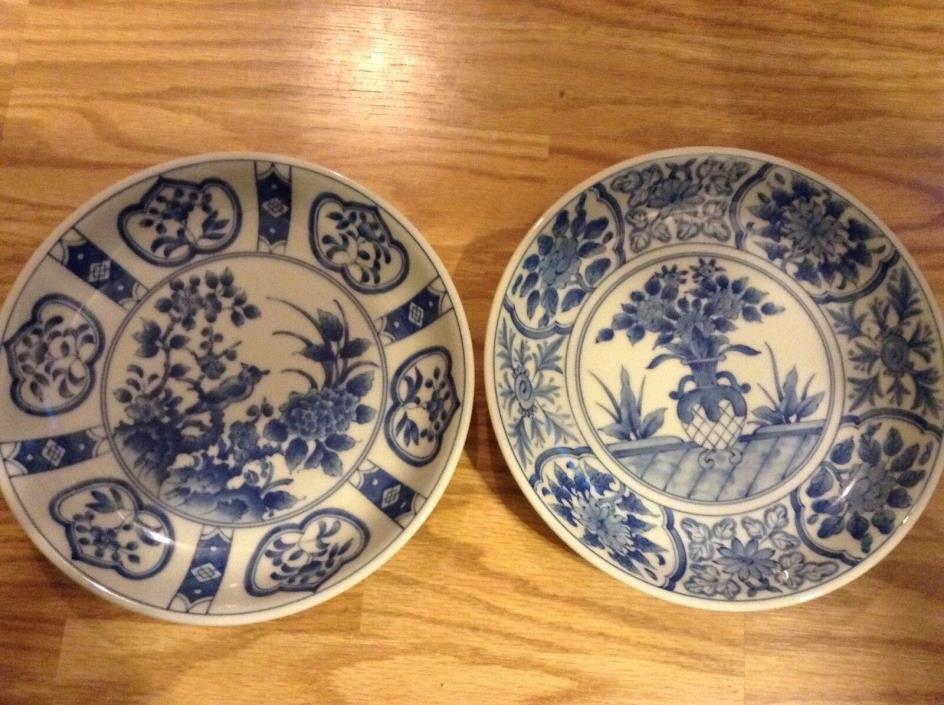 Andrea by Sadek Pasta Bowls Porcelain Oriental Set of 2