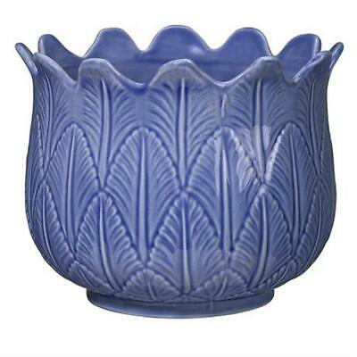 Andrea by Sadek Large Blue Tulip Shaped Planter Pot