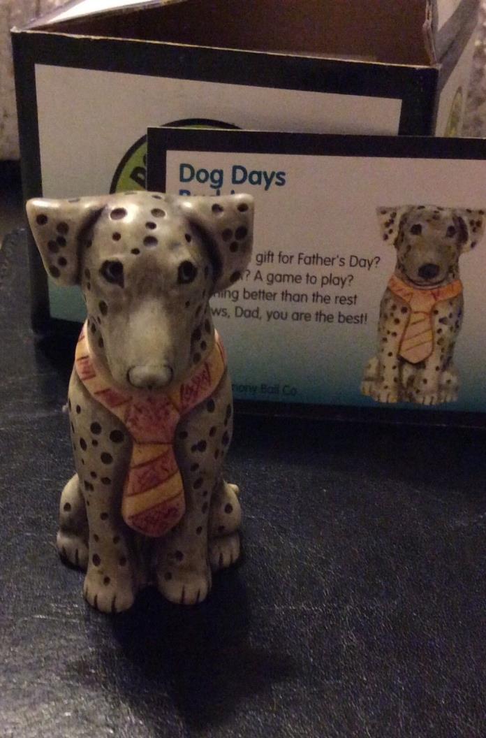 NIB Harmony Ball POT BELLYS Father's Day DOG Figurines Collectible BUDDY Gift
