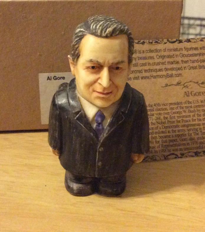 NIB Harmony Ball POT BELLYS Al Gore Historical Figurine Gift