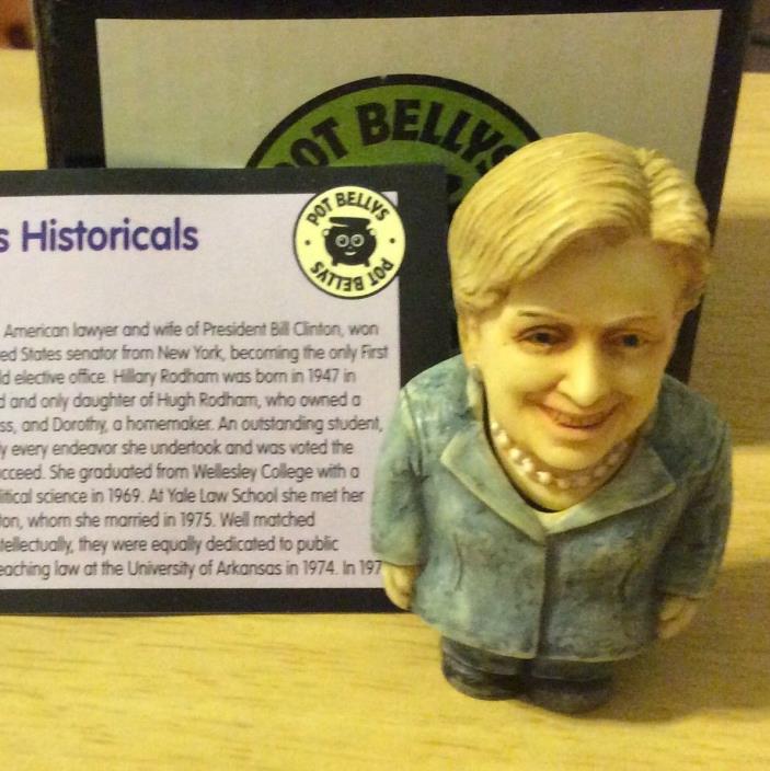 NIB Harmony Ball POT BELLYS Hillary Clinton Historical Figurine Gift