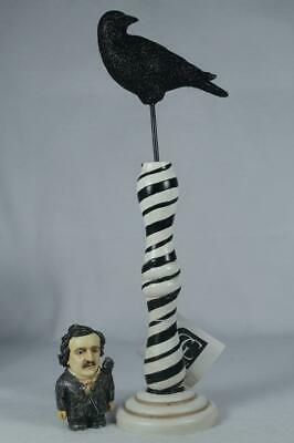 Raven On Stand & Harmony Ball Pot Belly Edgar Allan Poe-#PBHEP-SET NIB
