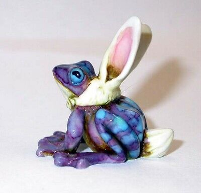 Harmony Kingdom Art Neil Eyre Designs Bunny rabbit Easter tree frog LE25