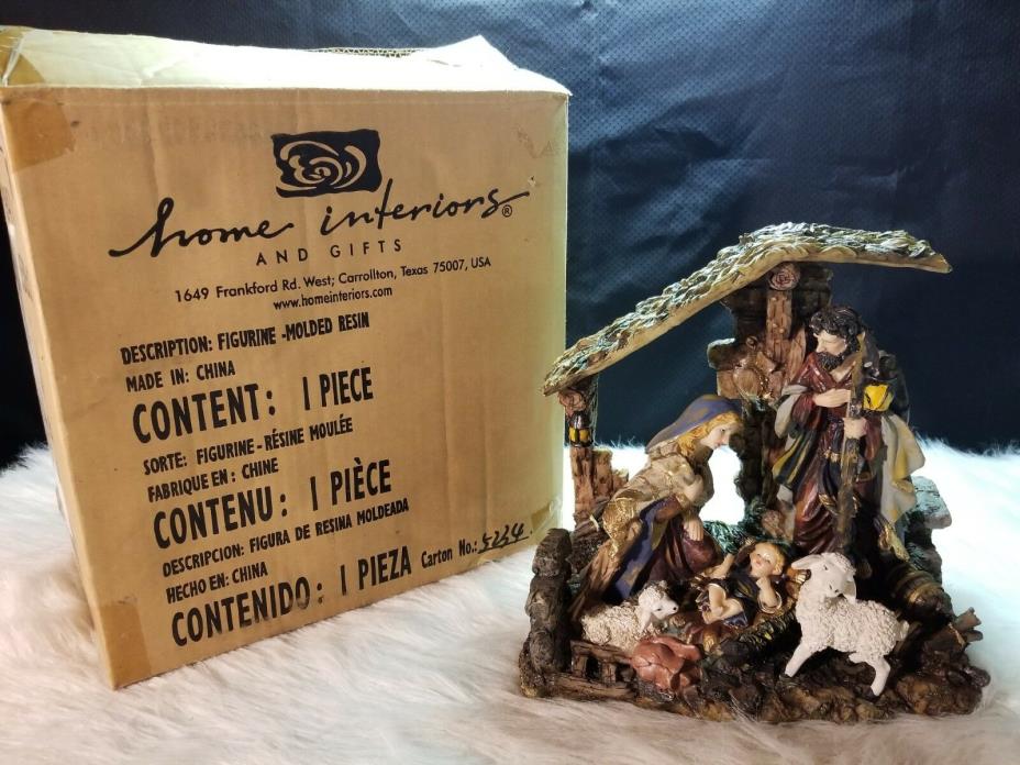 2002 Home Interiors Behold A Child Is Born Nativity Set #55053