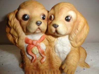 Puppy Love pup'sHomco Masterpiece porcelain  puppy love  1988 Vintage