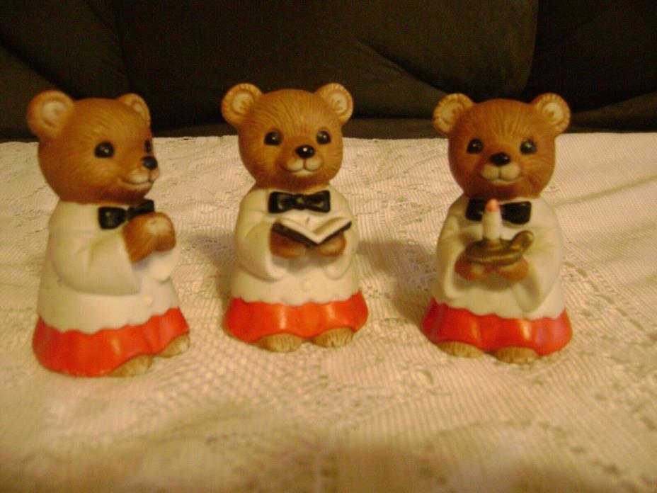 Homco Home Interiors Bears set #5100 Choir bears