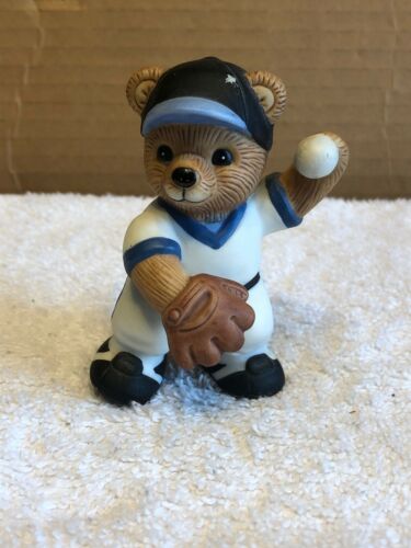 Home Interiors And Gifts Bear Baseball Player Figurine