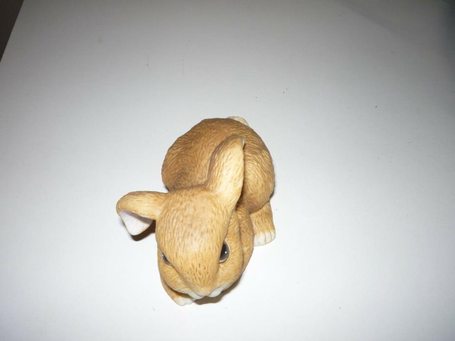 Masterpiece by Homco Porcelain Bisque Bunny Rabbit Figurine