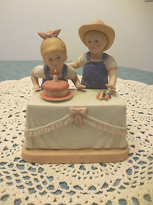 Homco Denim Day's Happy  Birthday  1985     # 1520