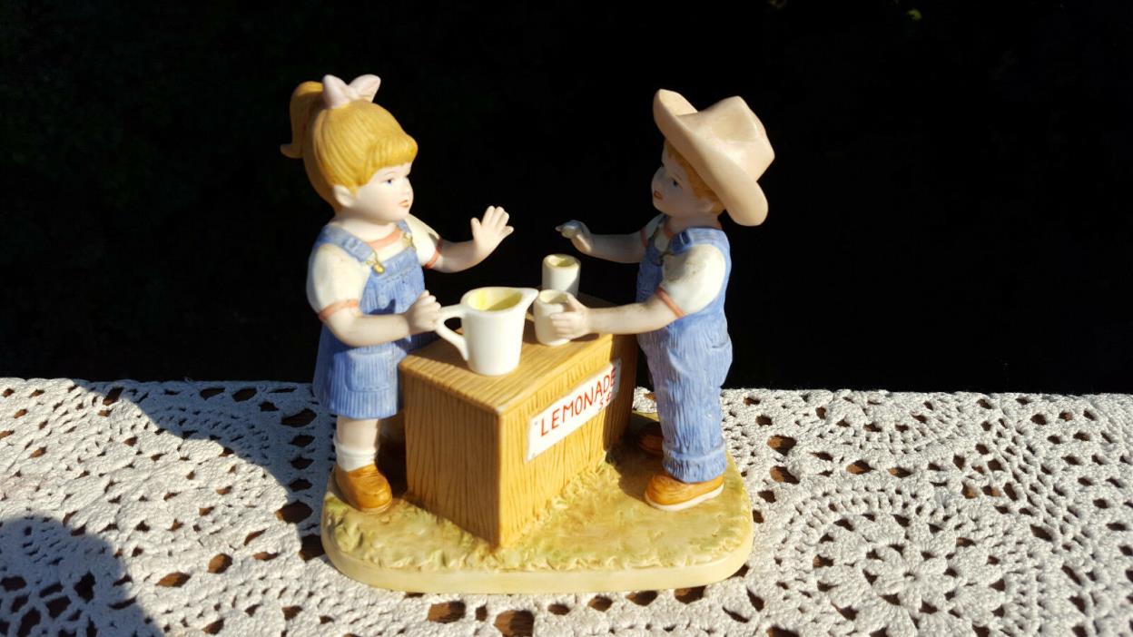 Homco Denim Day's Fresh Lemonade Figurine #15351   1999