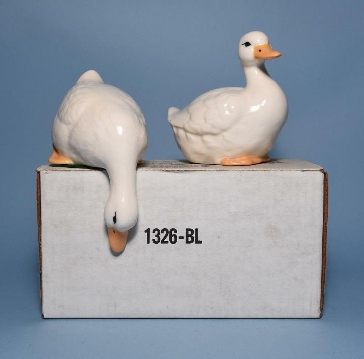 Vintage Homco Decorative Ducks for shelf etc Home Interiors 1326-bl