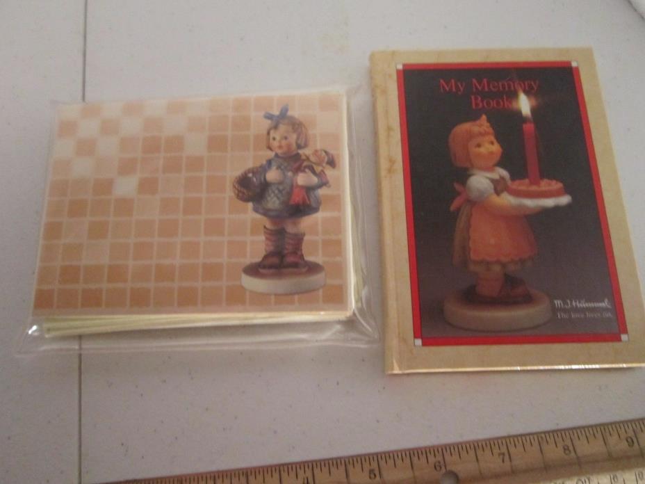My Memory Book - Goebel Hummel blank book and 12 notes with envelopes