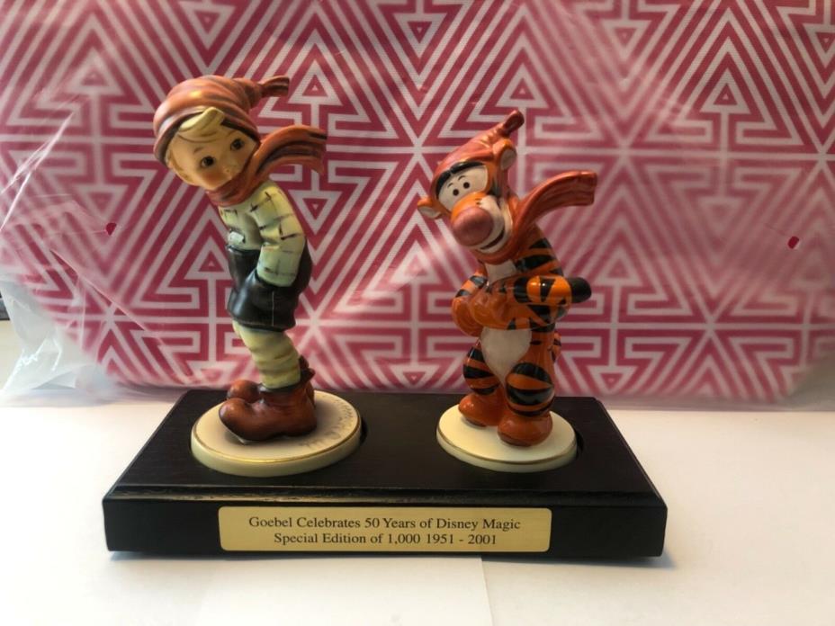 Goebel Hummel Disney Tigger March Winds Figurine Set 50 Years RARE Special Ed