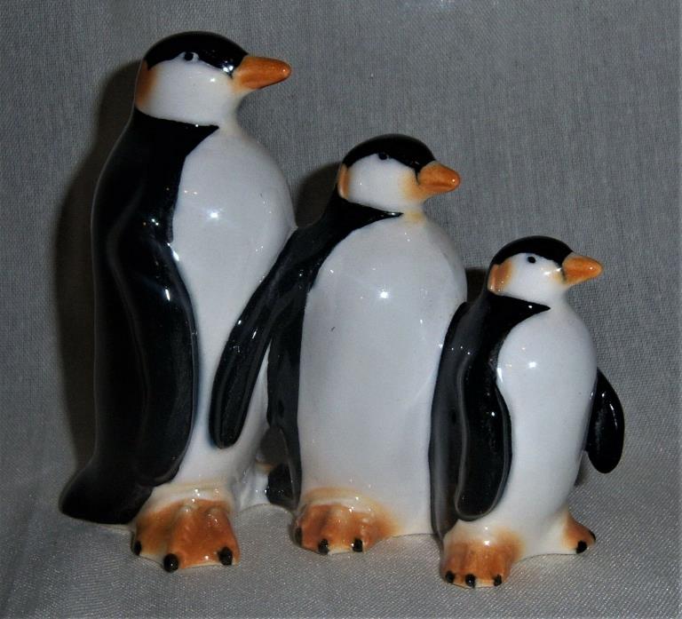 Goebel  3 Penguin Family Figurine  West Germany