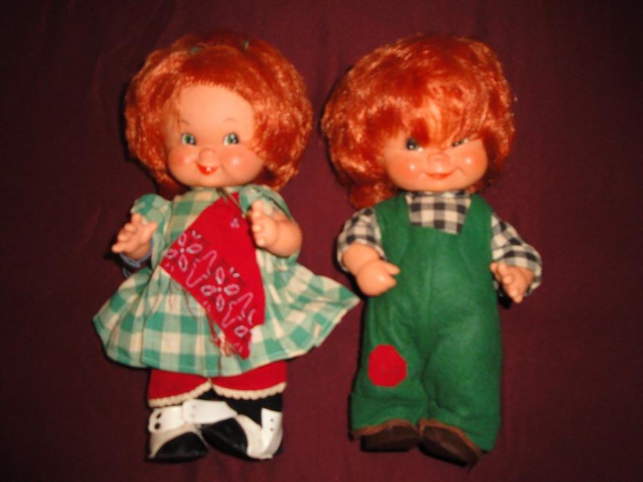 1957/1963 Hummel, Goebel Red Head Doll Set Boy & Girl #2901, #2902 West Germany