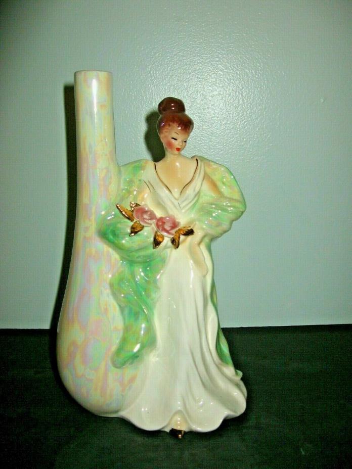 Vintage Josef Originals Daphne Lady Woman with Luster Vase