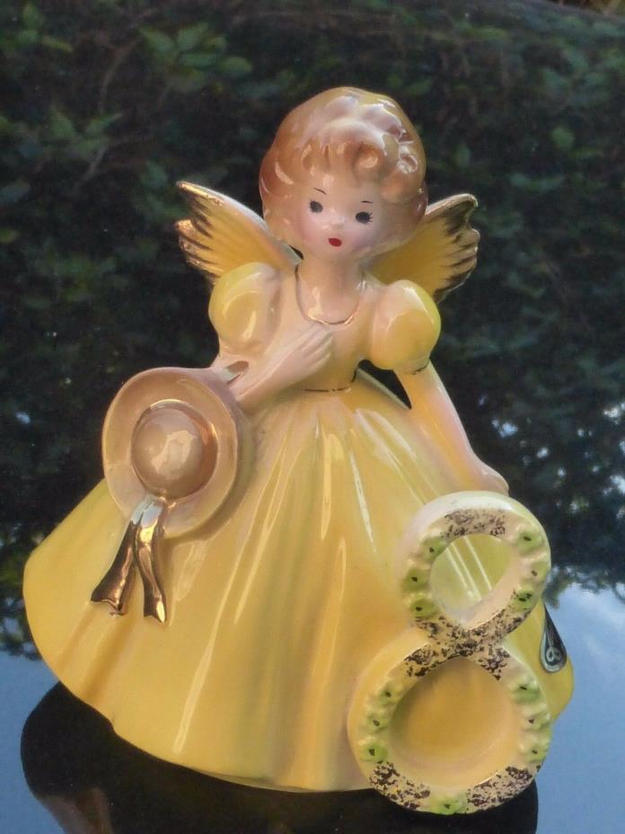 Vintage Josef Originals 8 Birthday Girl Porcelain Figurine