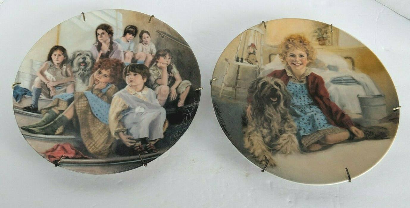 Knowles Limited Edition Annie And The Orphans And Annie And Sandy Plates Set