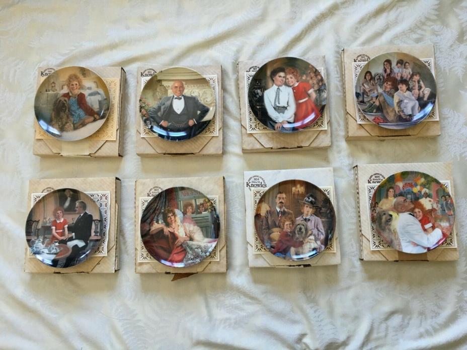Annie Collectible Plates, Set of 8, Knowles
