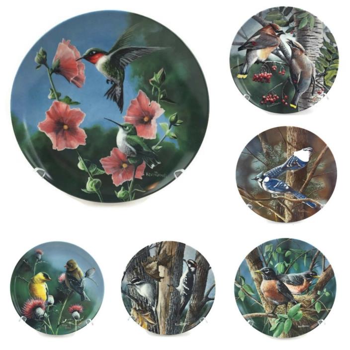 6 Knowles Encyclopedia Britannica Birds of Your Garden Collector Plates 8.5