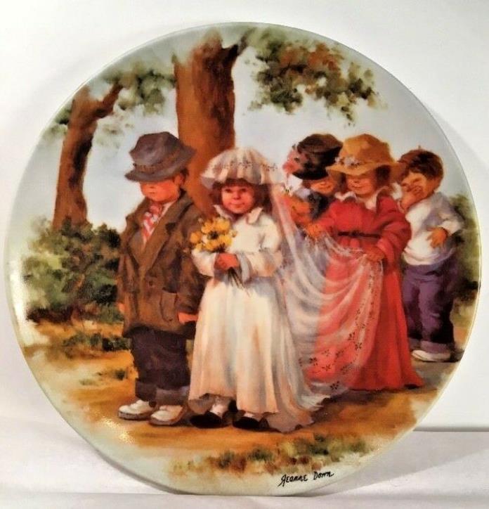 Collectors Plate Edwin M. Knowles The Wedding by Jeanne Down #3999S Friends