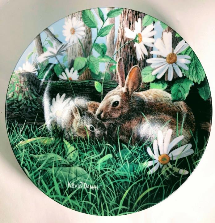 4 Friends of the Forest Animal Art Plates China by Knowles Kevin Daniel Numbered