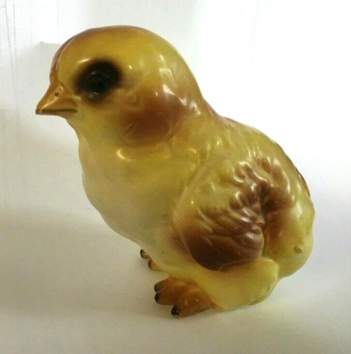 vintage LEFTON yellow baby chick figurine chicken with tag great Easter decor
