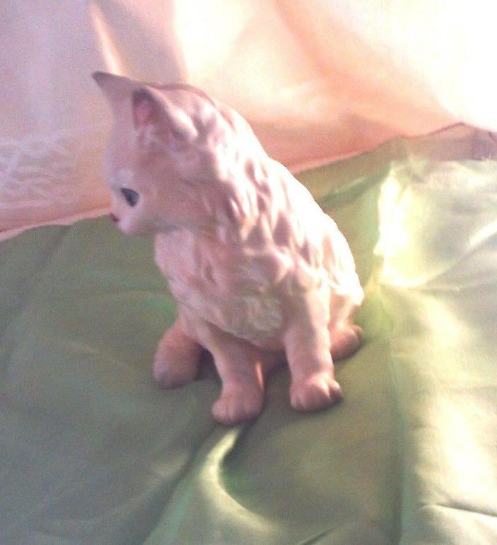 Vintage Lefton Persian Kitty Cat Figurine With Sticker 5.5