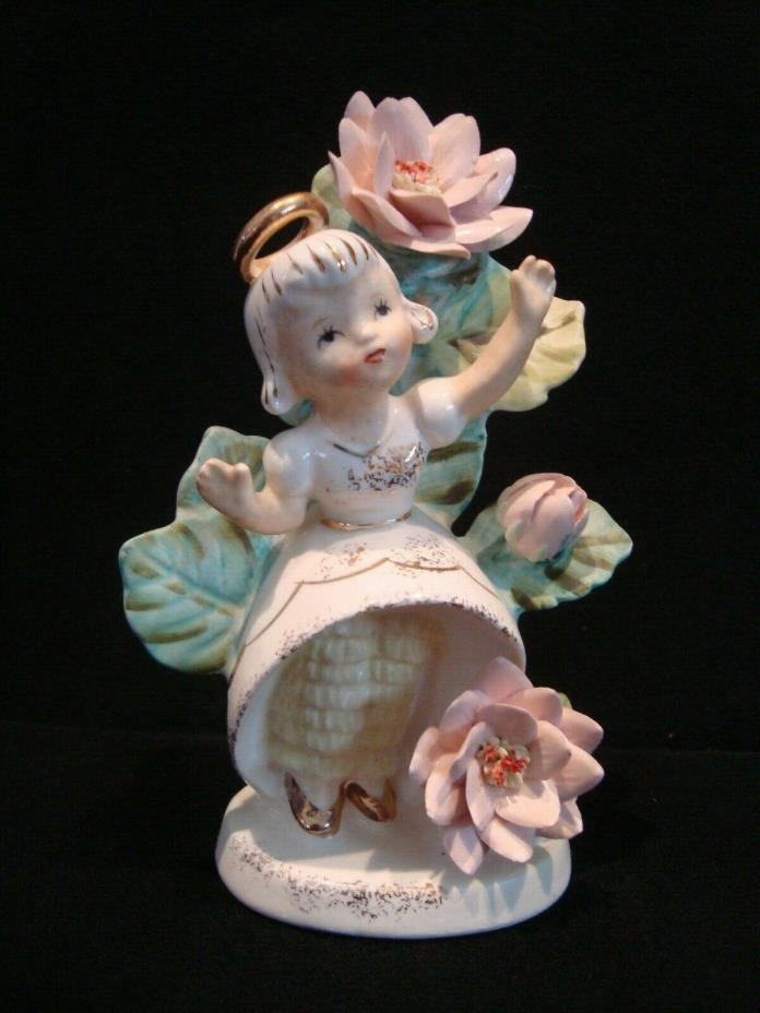 Geo Z Lefton JULY Birthday Month 985 Bloomer Girl Flowers Figurine Japan