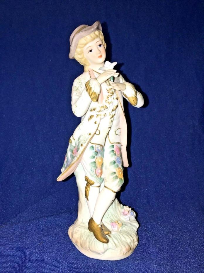 Lefton Porcelain Figurine Victorian Man KW2075 A