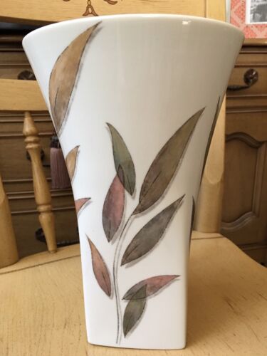 LENOX China Nature's Impressions - Whispering Leaves Flower Vase -  DISCONTINUED