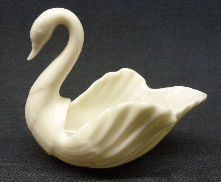 Vintage Lenox Ivory Gold Accent Porcelain Swan 