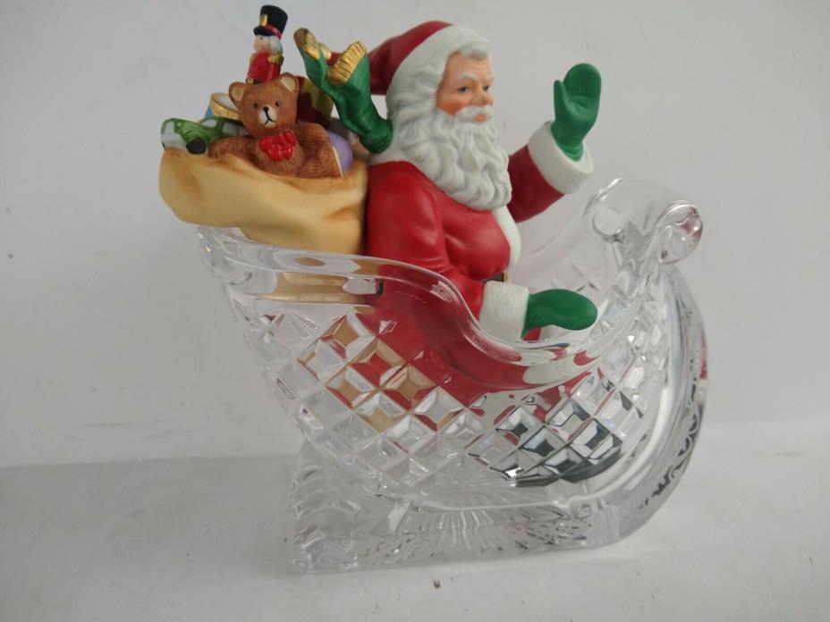 Lenox Santa's Crystal Sleigh Figurine