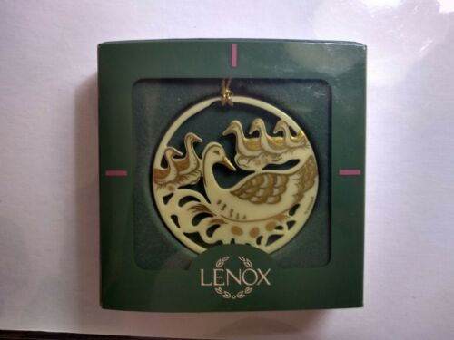 Lenox China 6 Geese A Laying 12 Days of Xmas Ornament Partridge Pear Tree Six