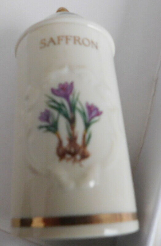 1992 THE LENOX SPICE GARDEN SPICE JAR SAFFRON