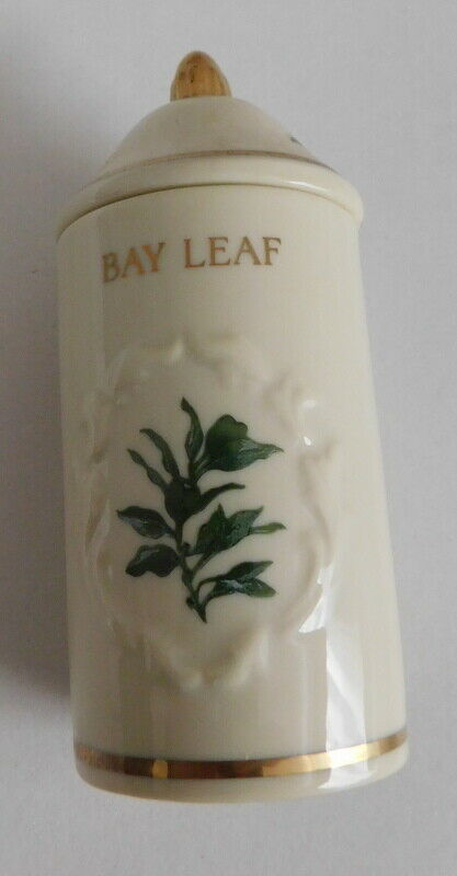 1992 THE LENOX SPICE GARDEN SPICE JAR BAY LEAF