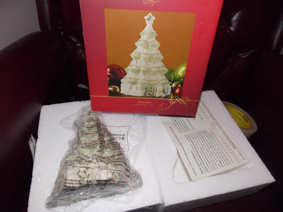 Lenox Holiday Christmas Tree Pastel 6 inch Figurine  - New in Box