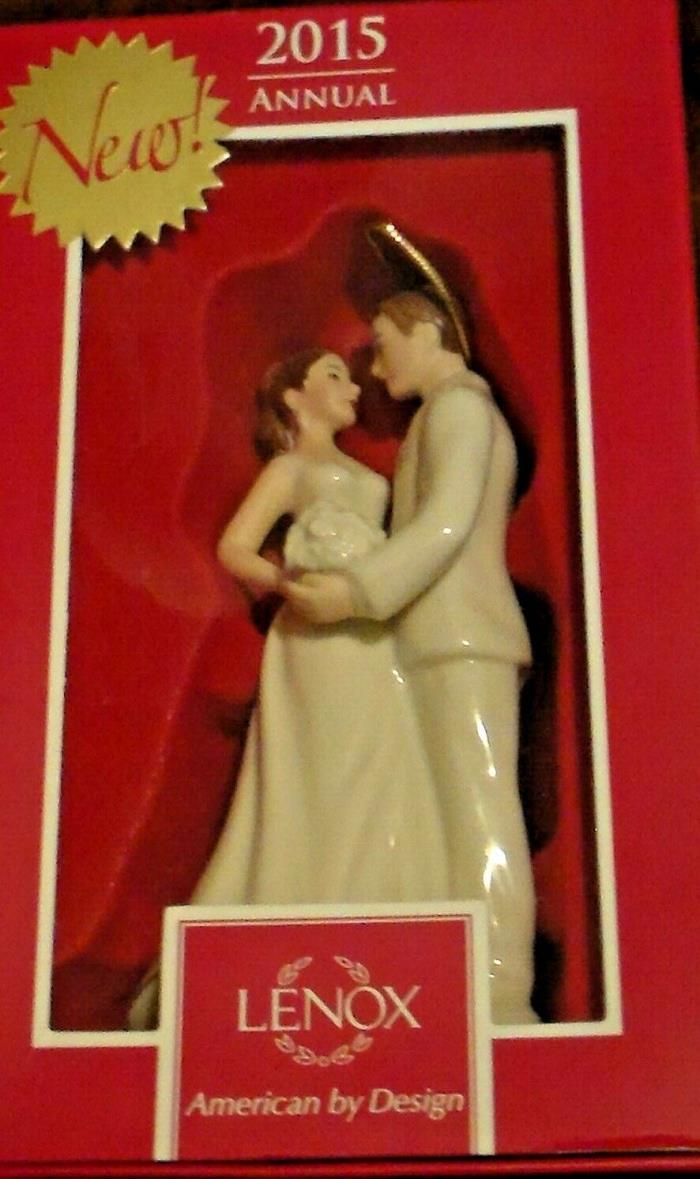 2015 Always and Forever Bride and Groom Lenox Ornament (Free Shipping)