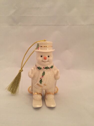 Lenox Christmas Ornament Skiing Snowman