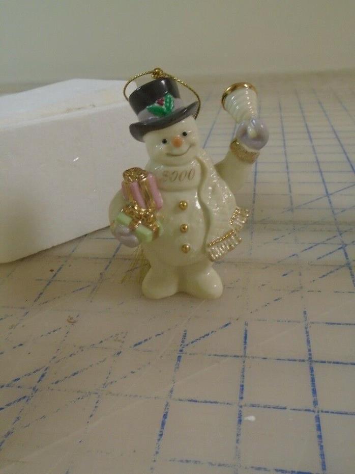 Lenox Snowman Ornament 2000