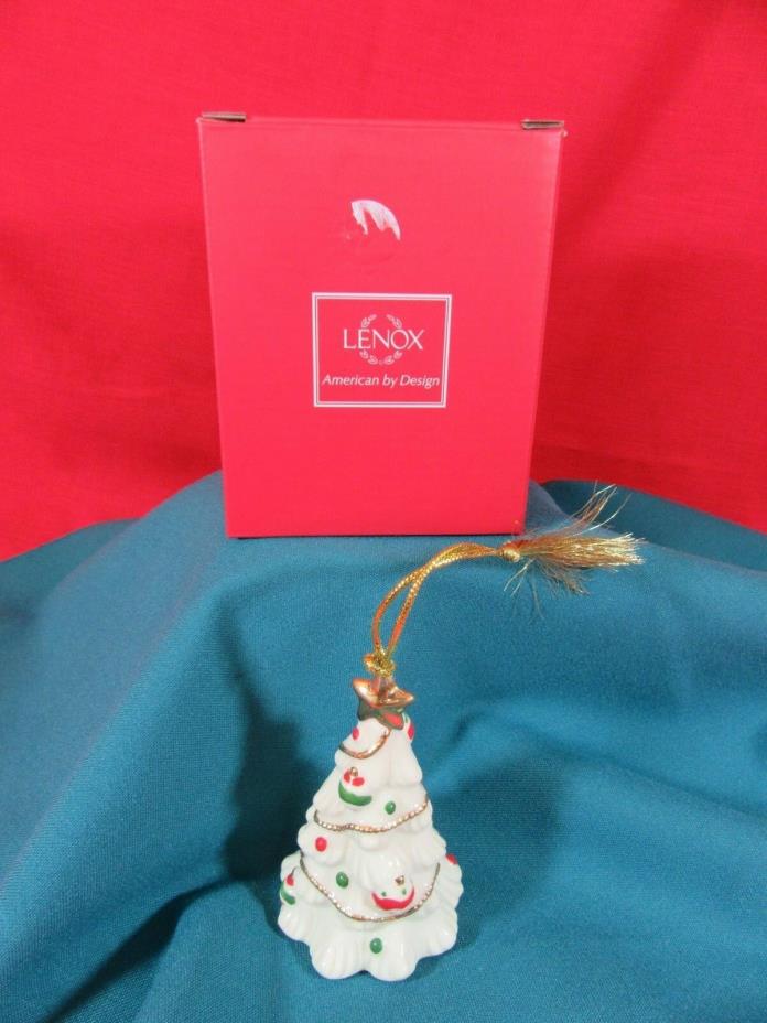 Lenox  Christmas Tree Very Merry Porcelain Ornaments 1 of Set of 5