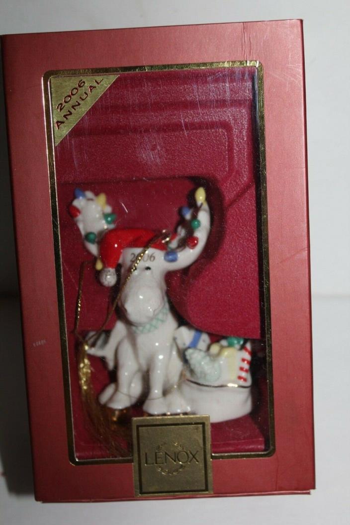 Lenox Ornament 2006 Merry Moose Claus